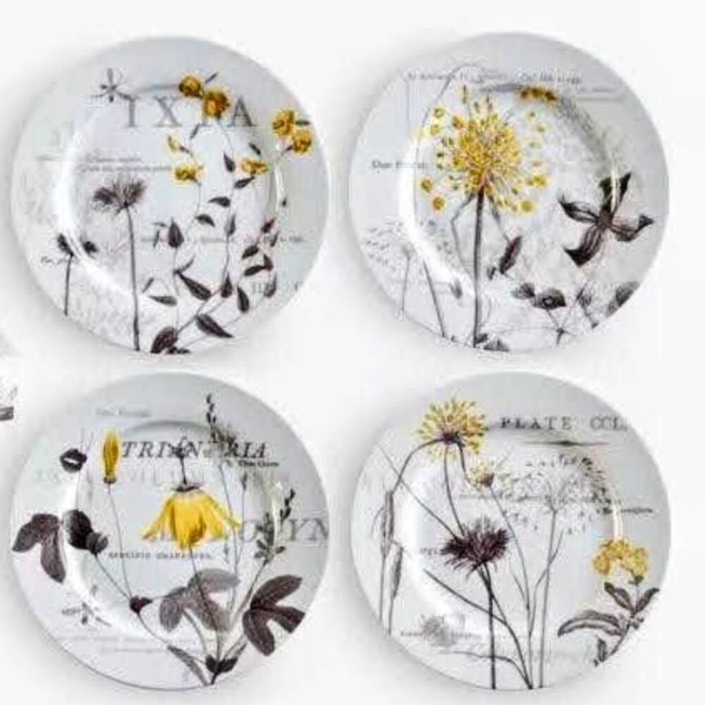 “Les Fleurs du Bois” Luncheon Plates, by Rosanna